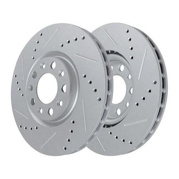 Front Brake Rotor Set - Compatible with 2016 - 2020 Chevy Camaro 2017 2018 2019