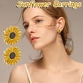 thumbnail image 2 of Jewelry VerPetridure Ladies Sunflower Earrings Dripping Earrings Ladies Jewelry 1 Pair Of Earrings, 2 of 3