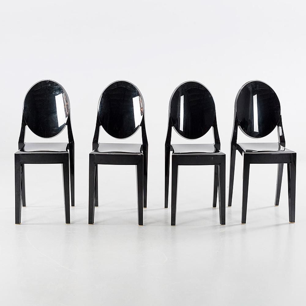 Heavenly Collection | Black Plastic Armless Chair for Dining Room or Kitchen