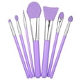 thumbnail image 1 of Juego de 7 brochas de silicona para maquillaje, suaves y duraderas, ideales para base, sombras y rubor. ¡Elige tu color favorito y ahorra en tus cosméticos!, 1 of 6