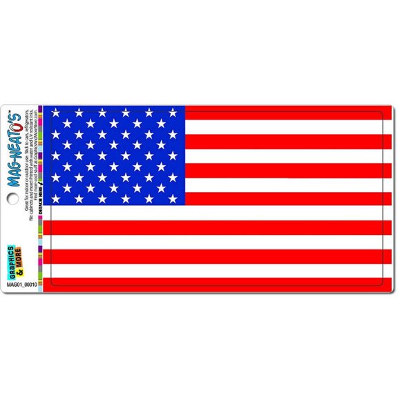 USA Flag United States American Patriotic Automotive Car Refrigerator Locker Vinyl Magnet