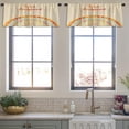 thumbnail image 3 of LALILO Kitchen Curtain Valance Tribal With Aztec Ornament Rod Pocket Window Curtain 52"x 18" Set of 2, 3 of 5