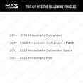 thumbnail image 2 of MAX Advanced Brakes - Rear Brake Kit For 2014-2020 Mitsubishi Outlander (FWD) | Carbon Ceramic Brake and Rotor Kit | Daily Driving OE Replacement Brake Rotors, 2 of 9