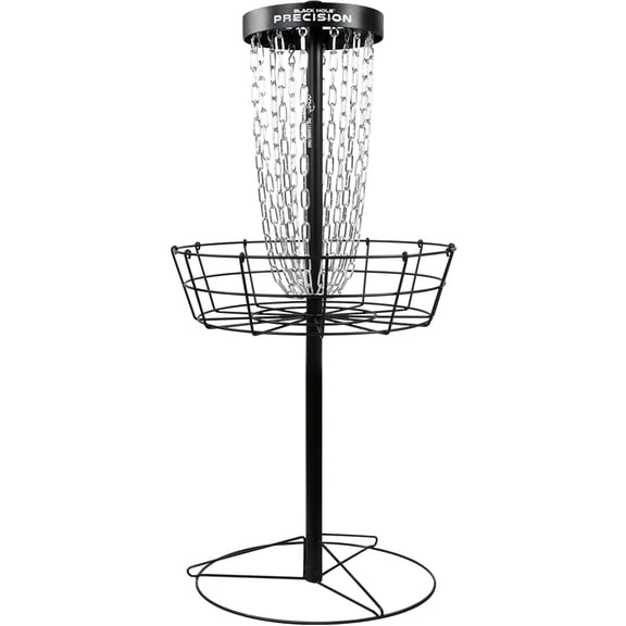 MVP Disc Sports Black Hole Precision 12-Chain Portable Disc Golf Basket Target