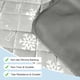 thumbnail image 5 of Manta refrescante para Perros, Lavable, con Tejido Fresco y Almohadilla refrescante Interna Impermeable (Gris, Grande (91x61 cm)), 5 of 6