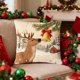 thumbnail image 5 of Funda de cojín de lino | Funda de almohada decorativa | Funda de almohada cuadrada de 45x45 cm para sofá y cama | Funda de almohada decorativa | Cojín decorativo para el hogar, 5 of 6