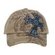 thumbnail image 1 of Gorra de Béisbol TOP HEADWEAR Khaki Studded Cross Ajustable, 1 of 2