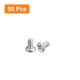 thumbnail image 3 of Uxcell M1x0.25x2mm 50 Pack Metal Flat Round Head Screws Phillips Drive Machine Bolt, 3 of 5
