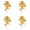 B, variant on 4Pcs Artificial Maple Leaves Branches 13in Fake Fall Leaves Stems Plants for Home Kitchen Farmhouse Thanksgiving Table Centerpiece