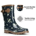 thumbnail image 6 of Alpine Swiss Izzy Womens Waterproof Tall Rain Boots Non-Slip Rubber Mid Calf Garden Shoes, 6 of 7