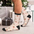 thumbnail image 7 of KLL Strawberries Print Cool Socks Men's Women's Crew Socks Funny Crazy Novelty Stockings, 7 of 7