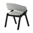 thumbnail image 5 of Talulah Gray Fabric and Black Veneer Dining Side Chairs - Set of 2, 5 of 8