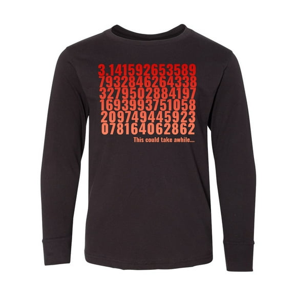 Inktastic Infinate Pi Day Long Sleeve Youth T-Shirt
