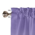 thumbnail image 5 of Kitchen Curtains 54 Inches length, Purple White Ombre Window Treatment Curtain Drapes, Purple Gradient Color Modern Abstract Art Thermal Insulated Drapes for Basement Hotel RV, 42"x54", 2 Panels, 5 of 7