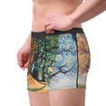 thumbnail image 2 of Pofeuu Seasonal Tree Reflection Print Men’s Boxer Briefs, Moisture-Wicking Underwear, Regular,Trunk-Large, 2 of 5