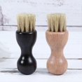 thumbnail image 2 of Shoe Brush Cream Applicator Wooden Shoe Shine Brushes Polish Paste Jar Dauber Bristles, 2 of 5