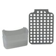 thumbnail image 6 of Home Basics Adjustable Over the Cabinet Plastic Organizer, Clear and Grey, 6 of 8