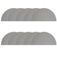 thumbnail image 1 of Furnish My Place Abstract Contemporary Geometrical View Square Pattern Modern Plush Two Tone High Low Pattern Rug, Home Decor Mat, Made in USA - Framed Grey, 18" x 36" Half Round - Set of 10, 1 of 5