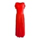 thumbnail image 5 of Qarigey Vestido largo Manga corta Vestido maxi de verano Color sólido Ropa de mujer Vestidos Rojo L, 5 of 5