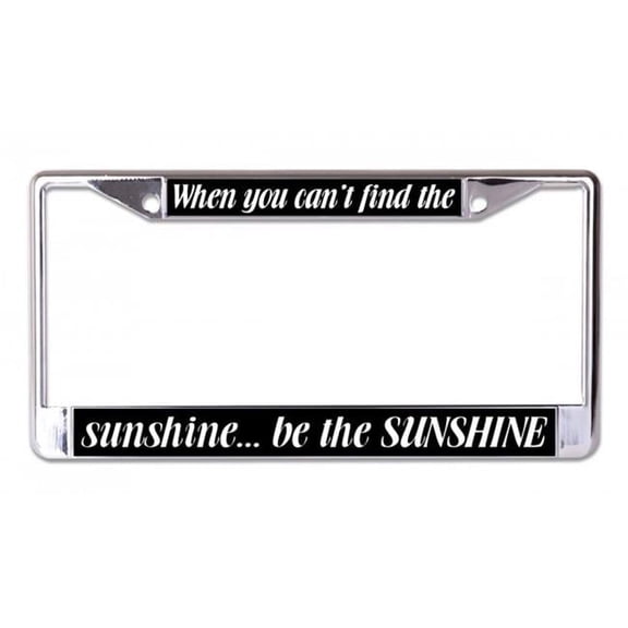 When You Can't find The Sunshine Chrome License Plate Frame