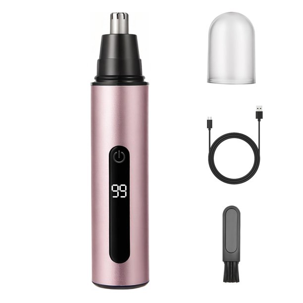 Recortadora de pelo nasal SYAWS, recargable por USB, IPX7, resistente al agua
