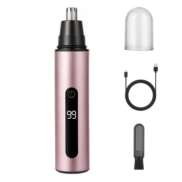 Recortadora de pelo nasal SYAWS, recargable por USB, IPX7, resistente al agua