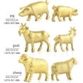 thumbnail image 2 of Modelos De Animales Salvajes De La Selva, 12 Juegos De Figuritas De Animales De Plástico Dorado, Modelos De Animales Salvajes De La Selva, Mini Animales, Adorno De Escritorio Para ANGGREK Gold Plastic Animal Figurines, 2 of 8