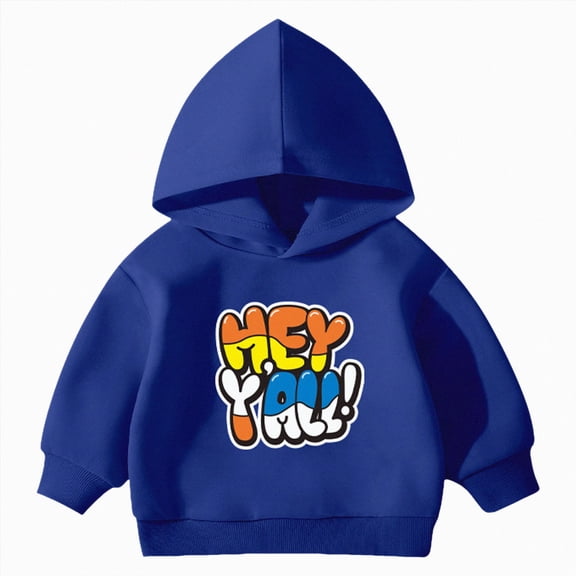 Gubotare Teen Boys Fashion Hoodies Cute Hoodies for Teen Girls Boys Sweatshirt Winter Pullover Tops Kids Clothes 5T 6T (Blue,5-6 Years)