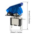 thumbnail image 2 of (Gift Of K) IP67 Waterproof Inline Cord Switch 12V DC 20A DPST 4 Pin 2 Position On/Off Outdoor with Green Light Rocker Button, Line Input and Output Both Sides DC, 2 of 5