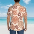 thumbnail image 6 of Bixox Men's Hawaiian Shirts Men's Mushrooms2 Print Short-Sleeve Shirt-Medium, 6 of 8