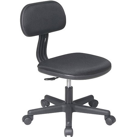 Office Star Black Vista Chrome & Vinyl Desk Chair
