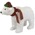 thumbnail image 2 of Northlight Lighted Glittered Polar Bear Outdoor Christmas Decoration - 23" - Clear Lights, 2 of 9