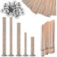 thumbnail image 1 of 50 Pieces Wooden Candle Wick, Candle Wick With Iron Holder Candle Wicks For Candle Making And Diy Crafts (yellow), 1 of 4