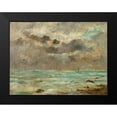 thumbnail image 2 of Boudin, After Eugene 18x15 Black Modern Framed Museum Art Print Titled - The Coast at Trouville, 2 of 5