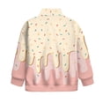 thumbnail image 5 of Uorisanigo Oversized Sweatshirts for Girls Ice Cream Print Long Sleeve Zipper Sweatshirt Fall Spring Outfits Clothes Half Zip Mock Neck Pullover Jackets Casual Hoodies, 5 of 7