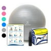 Exercise Ball with Pump - Professional Grade Anti-Burst Fitness and Balance Ball