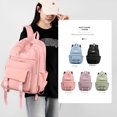 thumbnail image 3 of Mochilas escolares para estudiantes de primaria y secundaria, gran capacidad, reducción de carga, bolso de hombro de ocio, mochila de viaje para computadora, 3 of 6