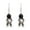 A, variant on Stylish And Cute Astronaut Pendant Earrings Popular Alloy Creative Astronaut Earrings Unique Cute White Acrylic Cartoon Astro Space Star Planet Dangle Drop Spaceman Earrings