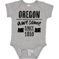 thumbnail image 3 of Inktastic Oregon Awesome Since 1859 Boys or Girls Baby Bodysuit, 3 of 5