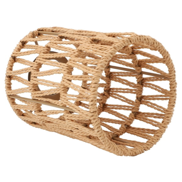 Woven Lampshade, Bohemian Style Lampshade Imitation Rattan  for Floor Lamps