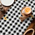 thumbnail image 3 of Cute Puppy Sunflowers Table Runner 90 Inches, Farmhouse Eucalyptus Black White Bed Runner Dresser Scarves Tabletop for Indoor Outdoor Parties/Ceremony/Banquet, 13" x 90", 3 of 9