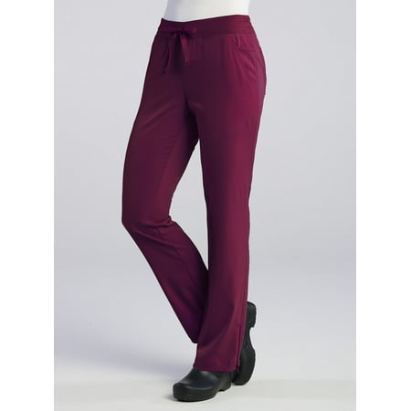 

Pure Soft Women s Modern Zip Hem Yoga Scrub Pant