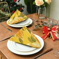 thumbnail image 3 of Napkin Satin Napkin 20*20Inchx4 Kitchen Towel Dinner Plate Towel Decorative Towel Napkin Tea Towel Suitable For Kitchen Table Beautiful Yellow Roses2, 3 of 8