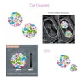 thumbnail image 3 of Women's Spring Floral Car Accessory Set with Keychain, Collapsible Trashcan, and Coasters, 3 of 5