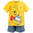thumbnail image 2 of Disney Winnie the Pooh Little Boys T-Shirt and Shorts Outfit Set Infant to Little Kid, 2 of 5