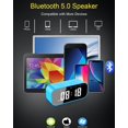 thumbnail image 4 of Alarm Clock for Bedroom/Office,Digital Clock with Bluetooth Speaker,Small Alarm Clock for Heavy Sleepers Adults/Teens with Dual Alarms,Mirror LED Display,Hands-Free Calling, 4 of 5