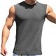 thumbnail image 1 of Camisas de Verano Casuales de los Hombres Cuello Redondo Suéter sin Mangas, Hombro Amplio Patrón de la Serpiente Fitness, 1 of 3
