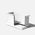 AINUO Brixton Series Long Plastic Planter Box, Large All-Weather ...