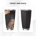 thumbnail image 3 of Susaid Graffiti Cool Duck Print 20oz Car Cup,Insulated Coffee Cup Fully Spill Proof Travel Coffee Mug, Stainless Steel Tumbler for Work Home Outdoor Car-Straw Two-piece Set, 3 of 8