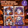 thumbnail image 4 of 4 Pack Halloween Diamond Art Kits for Age 8,DIY Easy Gem Painting Kit, 4 of 7